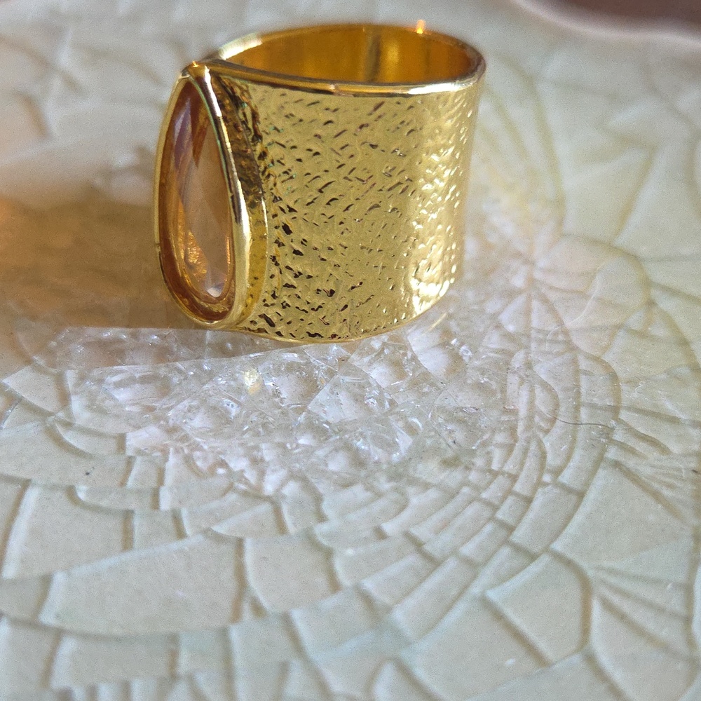 18 carat gold plated ring - Picture 6 of 7